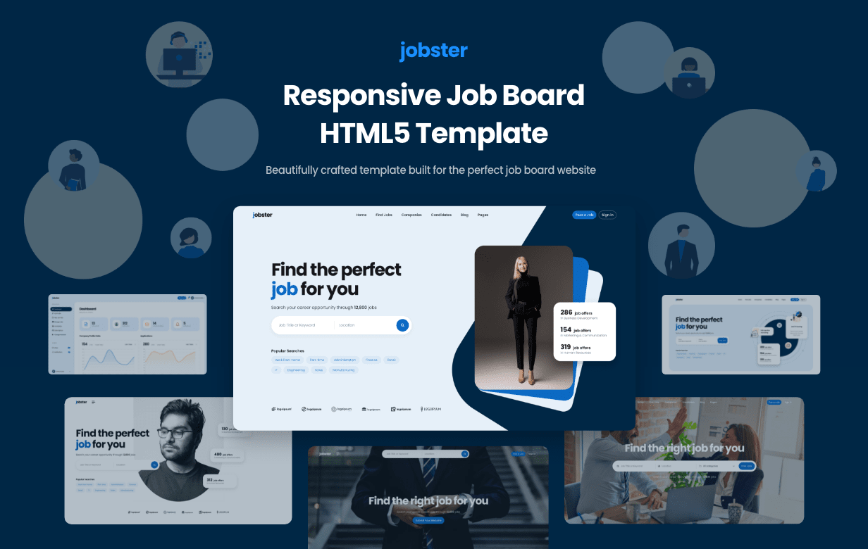 Jobster - Job Board HTML Template - Intro